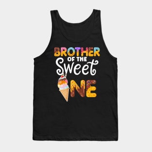 Brother of the Sweet One Funny 1st Birthday Party Tank Top